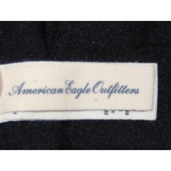 American Eagle AEO Bikini Swim Top Black Fringed Bandeau Tie Back Size M - Picture 6 of 7